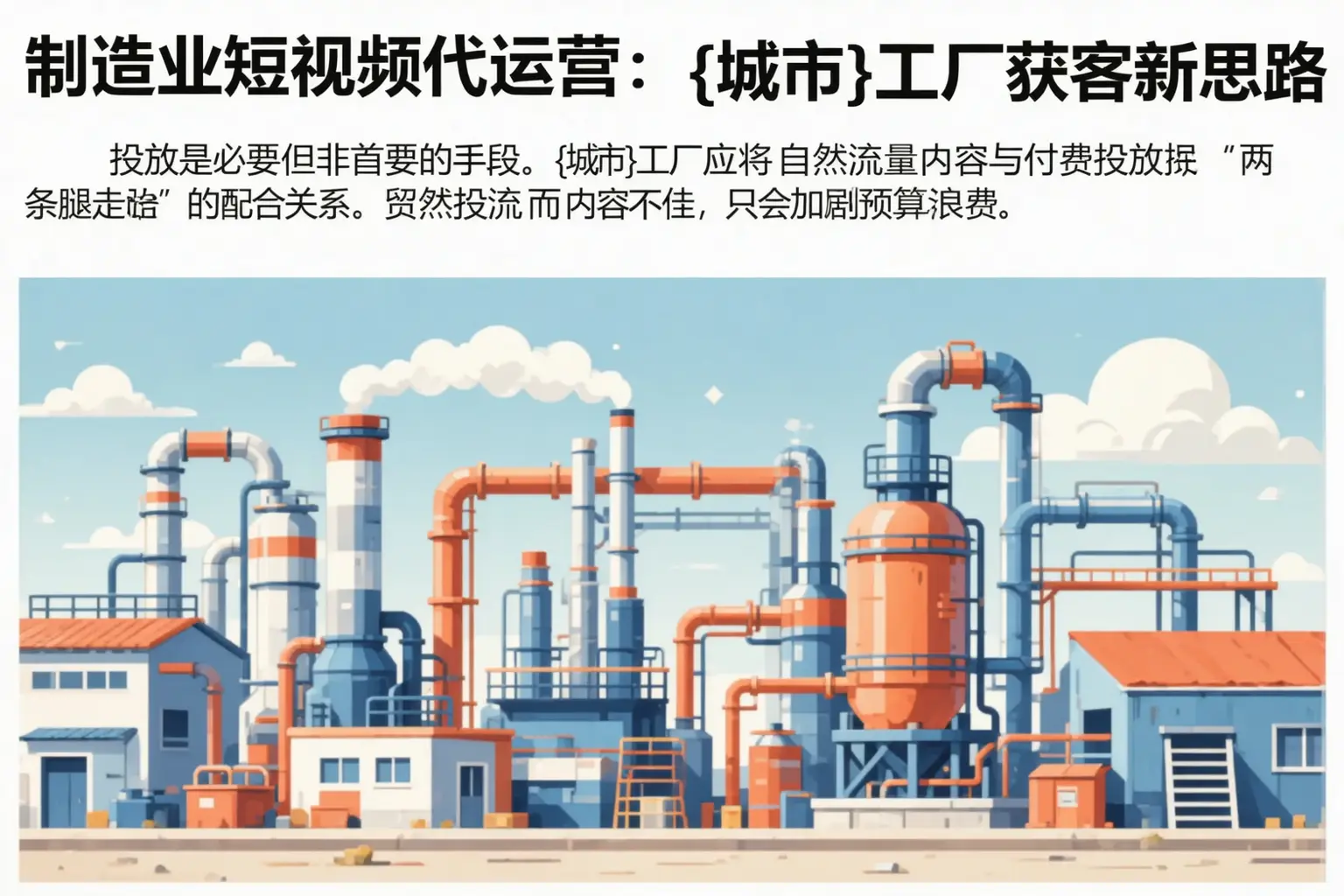 制造业短视频代运营：和田市工厂获客新思路